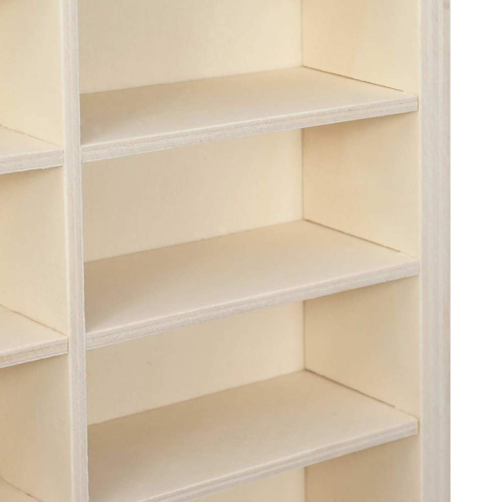 Produktbild för Väggdisplay med hylla Beige 30 x 4,5 x 75 cm Konstruerat trä