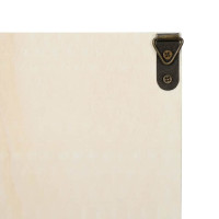 Produktbild för Väggdisplay med hylla Beige 30 x 4,5 x 75 cm Konstruerat trä