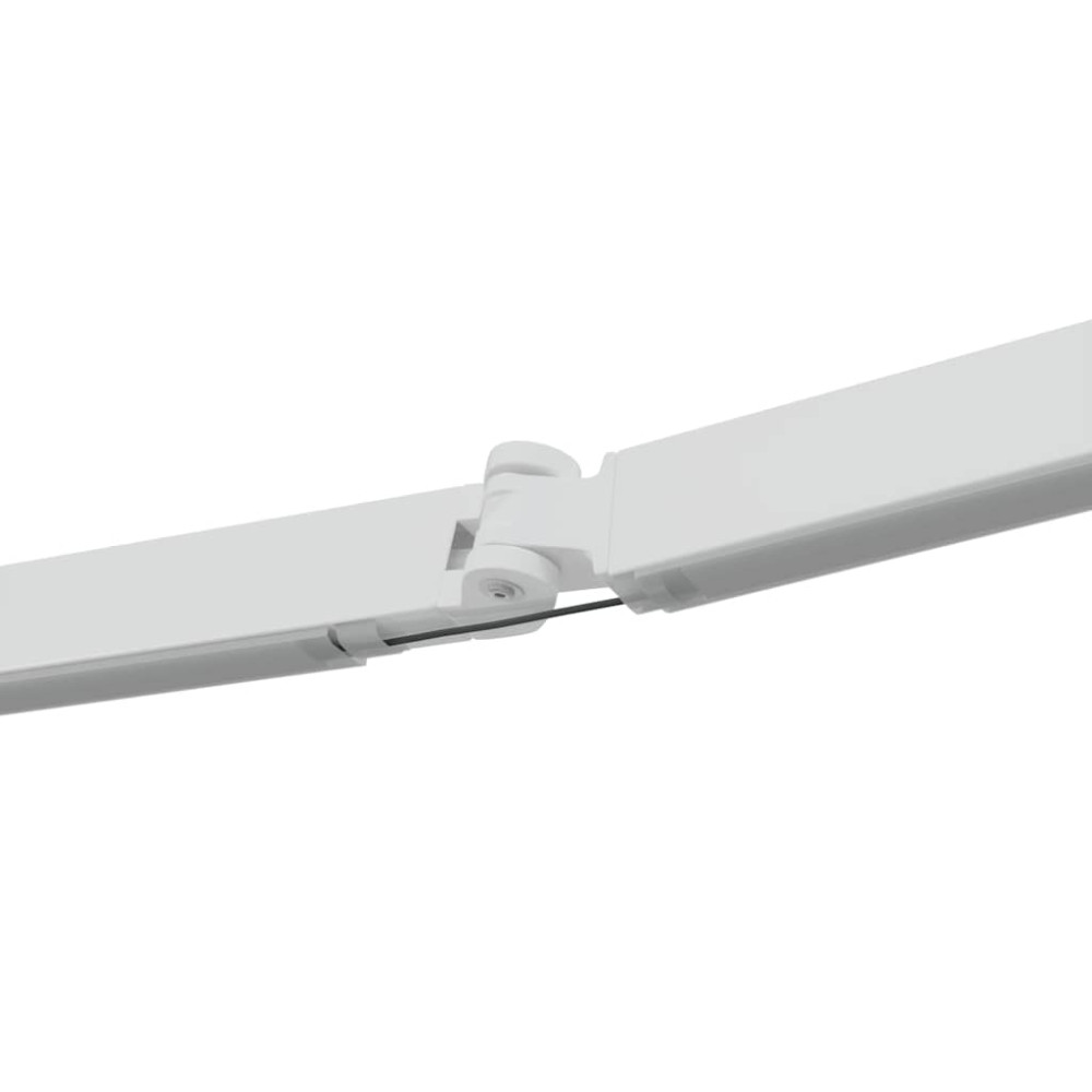 Produktbild för Markisram med LED -remsljus Vit 350 x 250 cm Aluminium