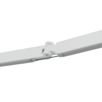 Produktbild för Markisram med LED -remsljus Vit 350 x 250 cm Aluminium