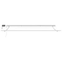 Produktbild för Markisram med LED -remsljus Vit 500 × 300 cm Aluminium