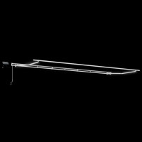 Produktbild för Markisram med LED -remsljus Vit 600 × 300 cm Aluminium