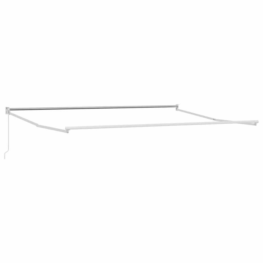 Produktbild för Utdragbar markisram Vit 450 × 300 cm Aluminium