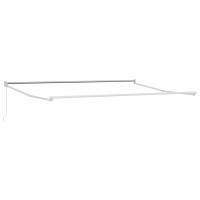 Produktbild för Utdragbar markisram Vit 450 × 300 cm Aluminium