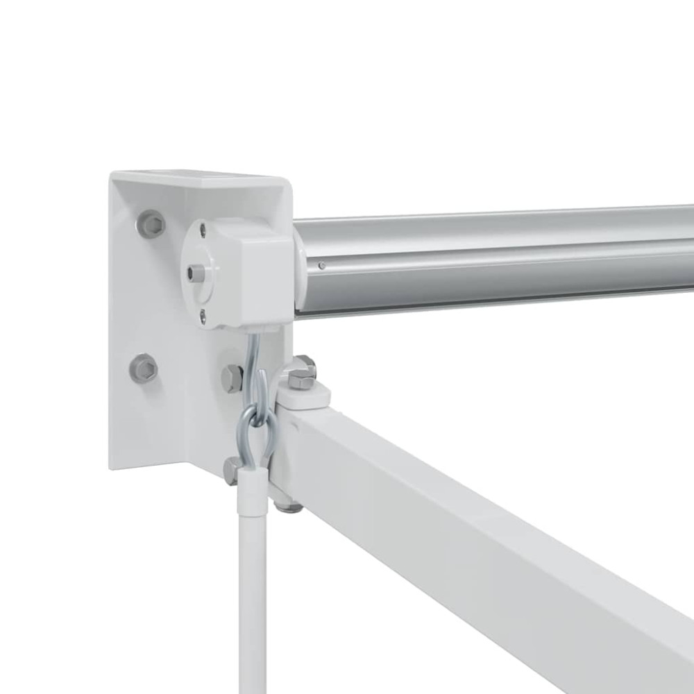 Produktbild för Utdragbar markisram Vit 450 × 300 cm Aluminium