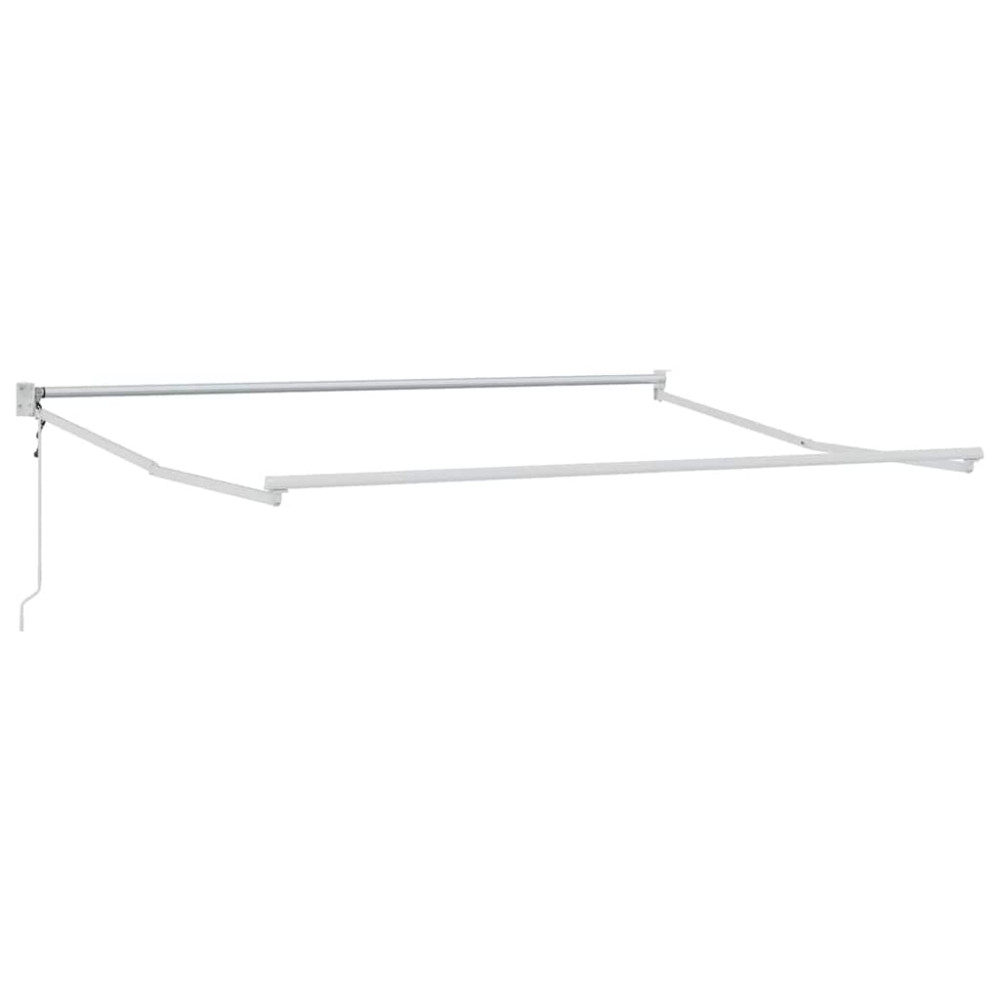 Produktbild för Utdragbar markisram Vit 300 x 250 cm Aluminium