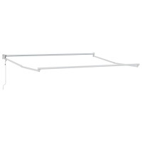 Produktbild för Utdragbar markisram Vit 300 x 250 cm Aluminium