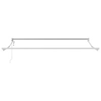 Produktbild för Utdragbar markisram Vit 350 x 250 cm Aluminium