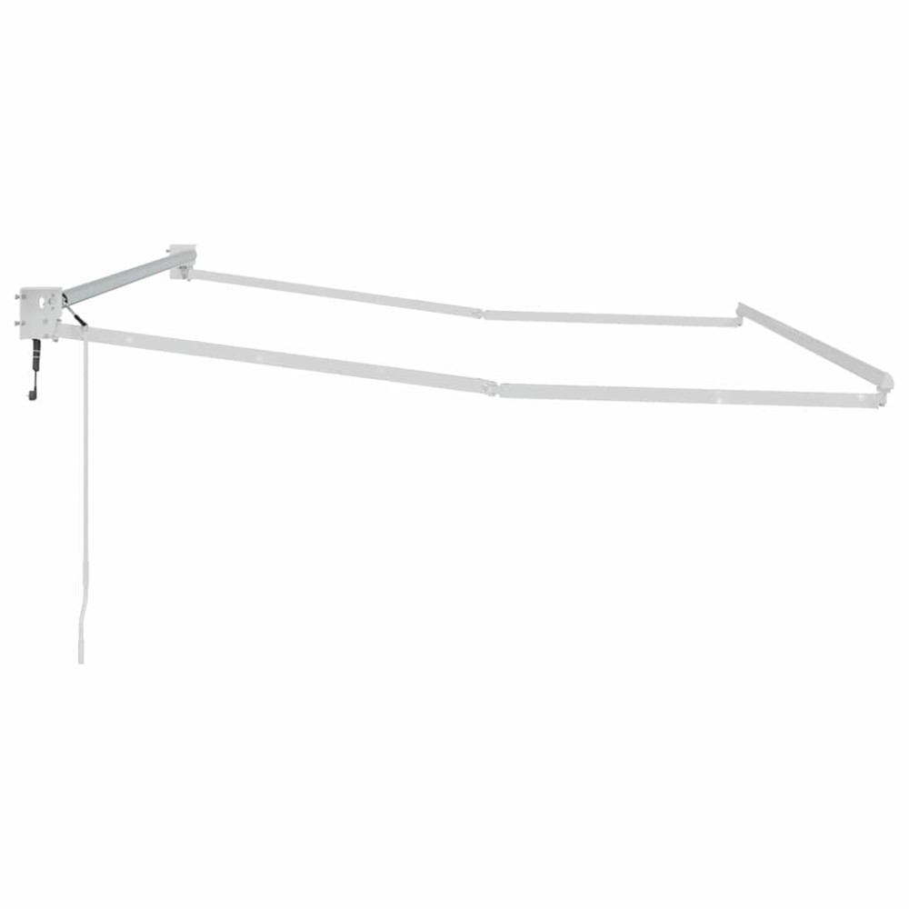 Produktbild för Utdragbar markisram Vit 350 x 250 cm Aluminium