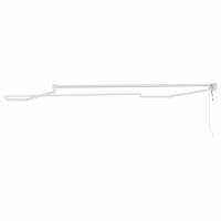 Produktbild för Utdragbar markisram Vit 350 x 250 cm Aluminium