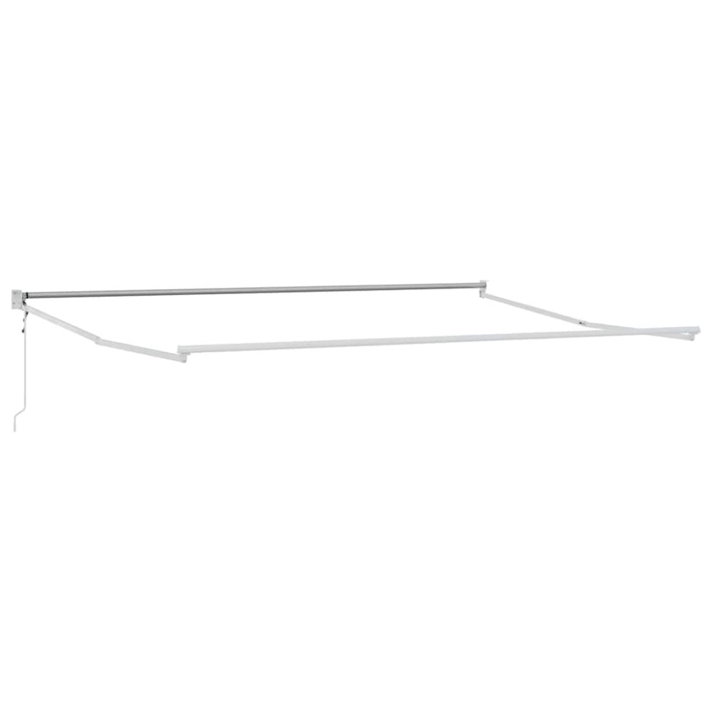 Produktbild för Utdragbar markisram Vit 450 × 300 cm Aluminium