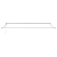 Produktbild för Utdragbar markisram Vit 450 × 300 cm Aluminium