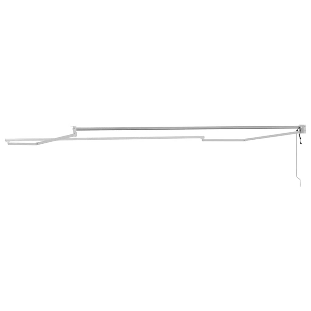 Produktbild för Utdragbar markisram Vit 450 × 300 cm Aluminium