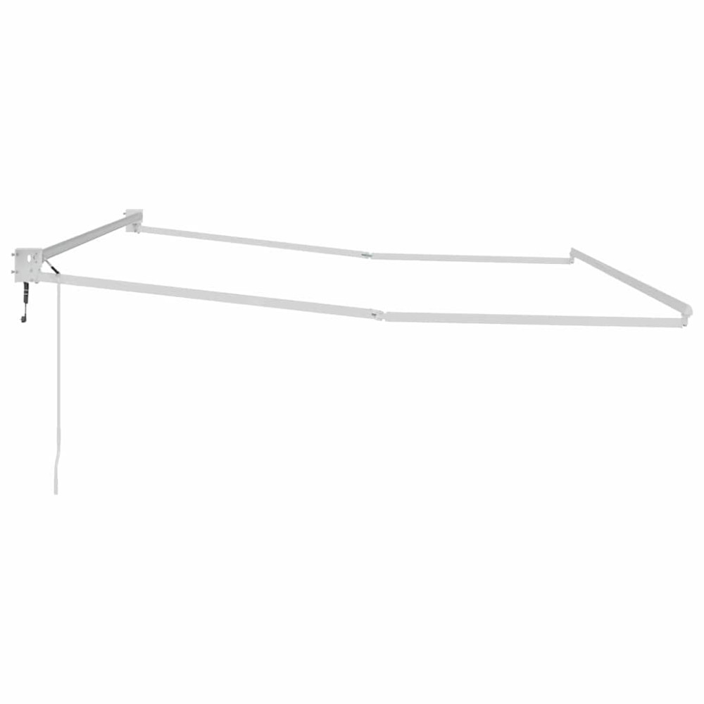 Produktbild för Utdragbar markisram Vit 500 × 300 cm Aluminium