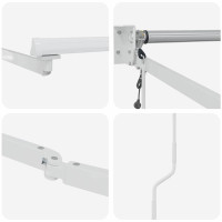 Produktbild för Utdragbar markisram Vit 500 × 300 cm Aluminium