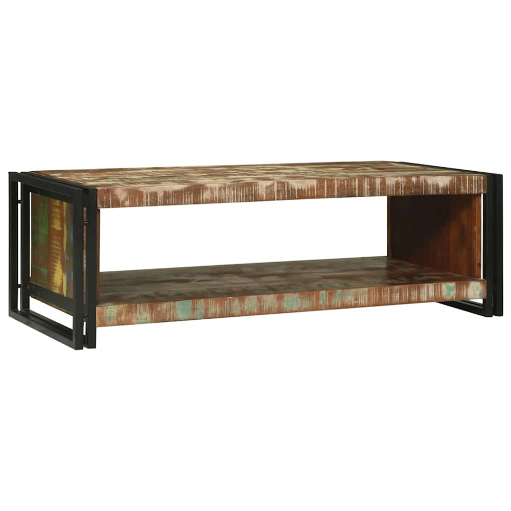 Produktbild för Kaffeebord 120 x 50 x 38 cm Solid återvunnen trä