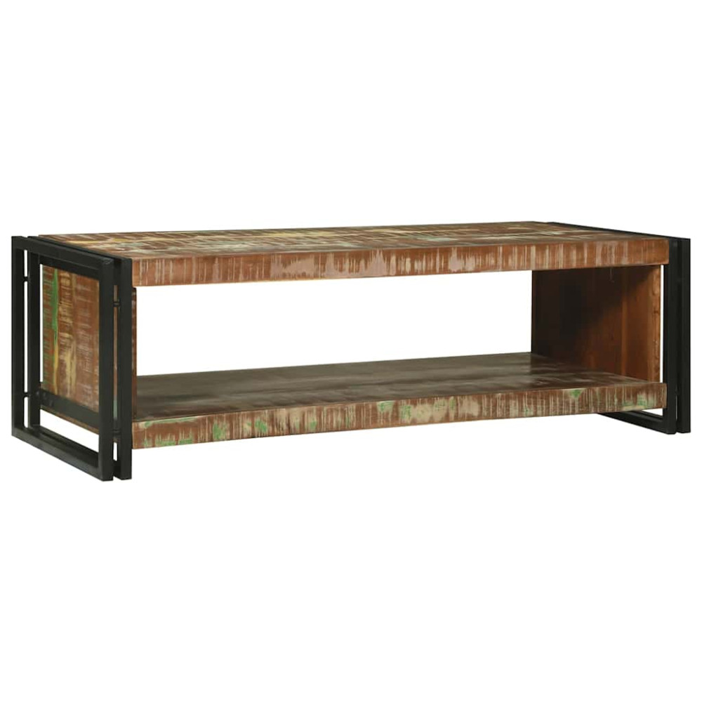 Produktbild för Kaffeebord 120 x 50 x 38 cm Solid återvunnen trä