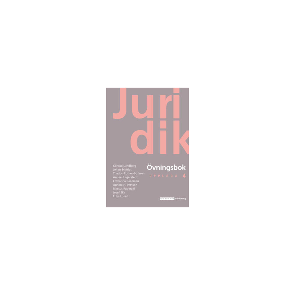 Produktbild för Juridik - Civilrätt, straffrätt, processrätt (Övn.bok) upp.4 (häftad)
