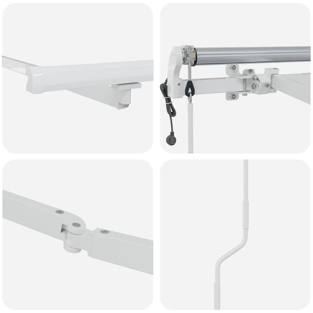Produktbild för Markisram Vit 600 × 300 cm Aluminium