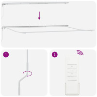 Produktbild för Markisram Vit 600 × 350 cm Aluminium