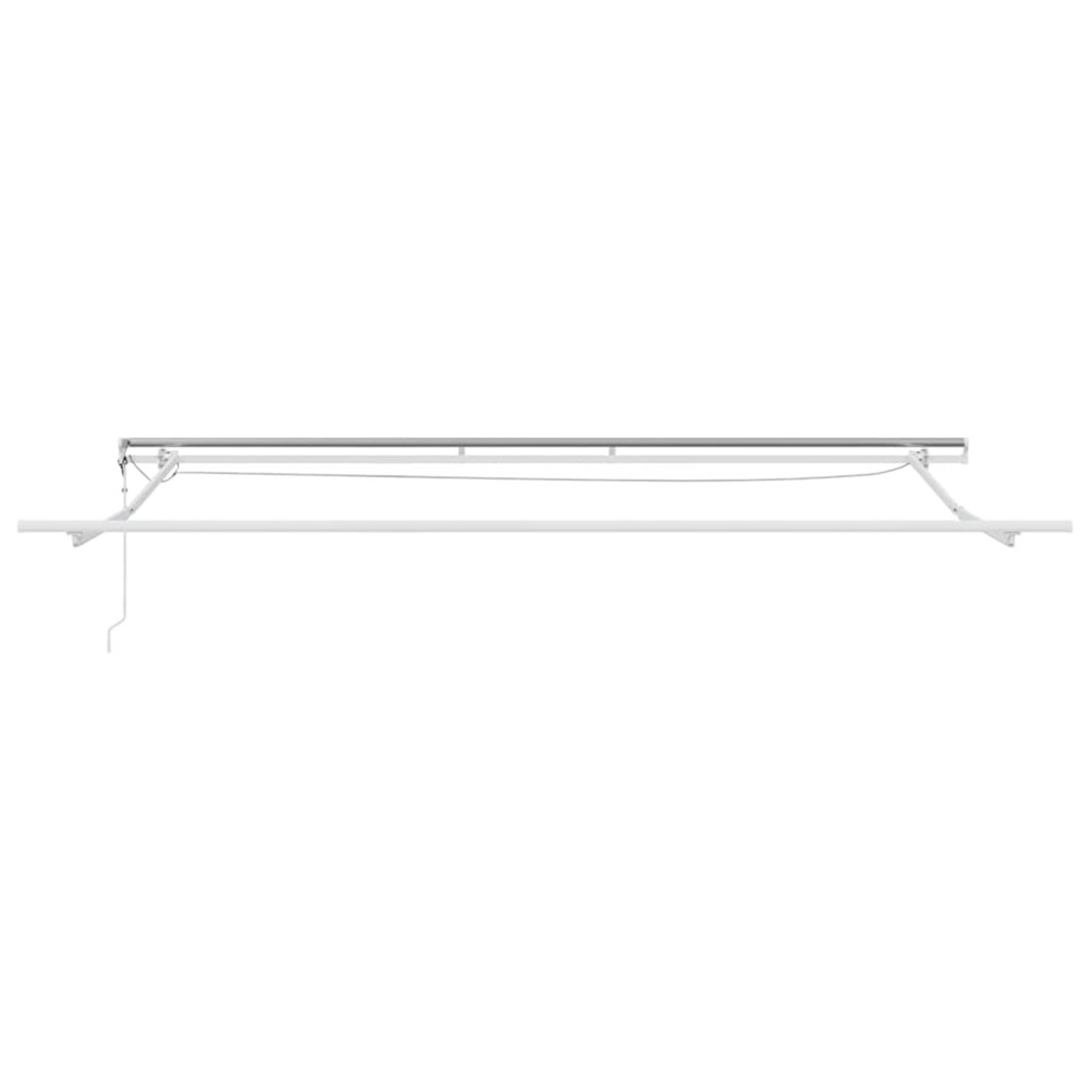 Produktbild för Markisram med LED -remsljus Vit 500 × 300 cm Aluminium