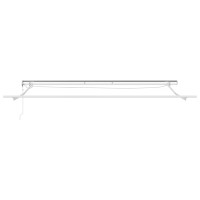 Produktbild för Markisram med LED -remsljus Vit 500 × 300 cm Aluminium