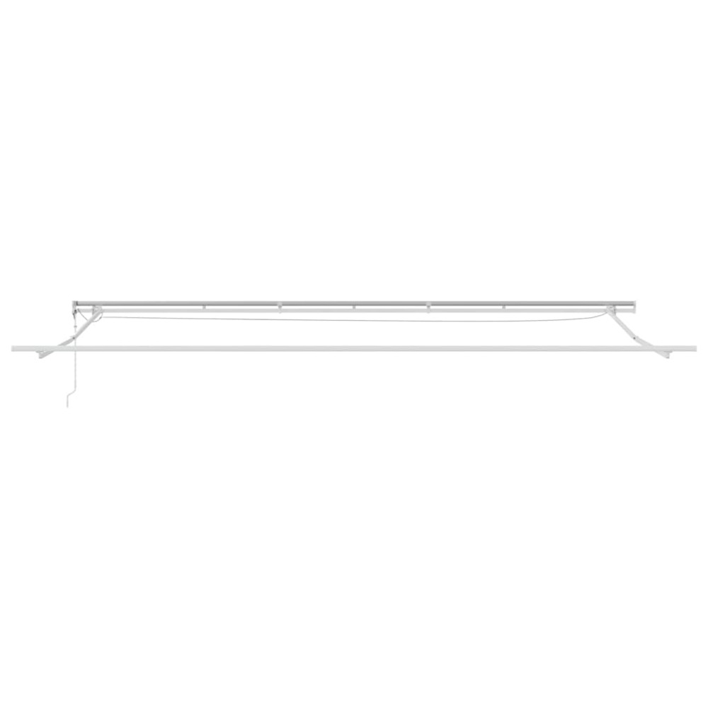 Produktbild för Markisram med LED -remsljus Vit 600 × 300 cm Aluminium
