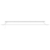 Produktbild för Markisram med LED -remsljus Vit 600 × 300 cm Aluminium
