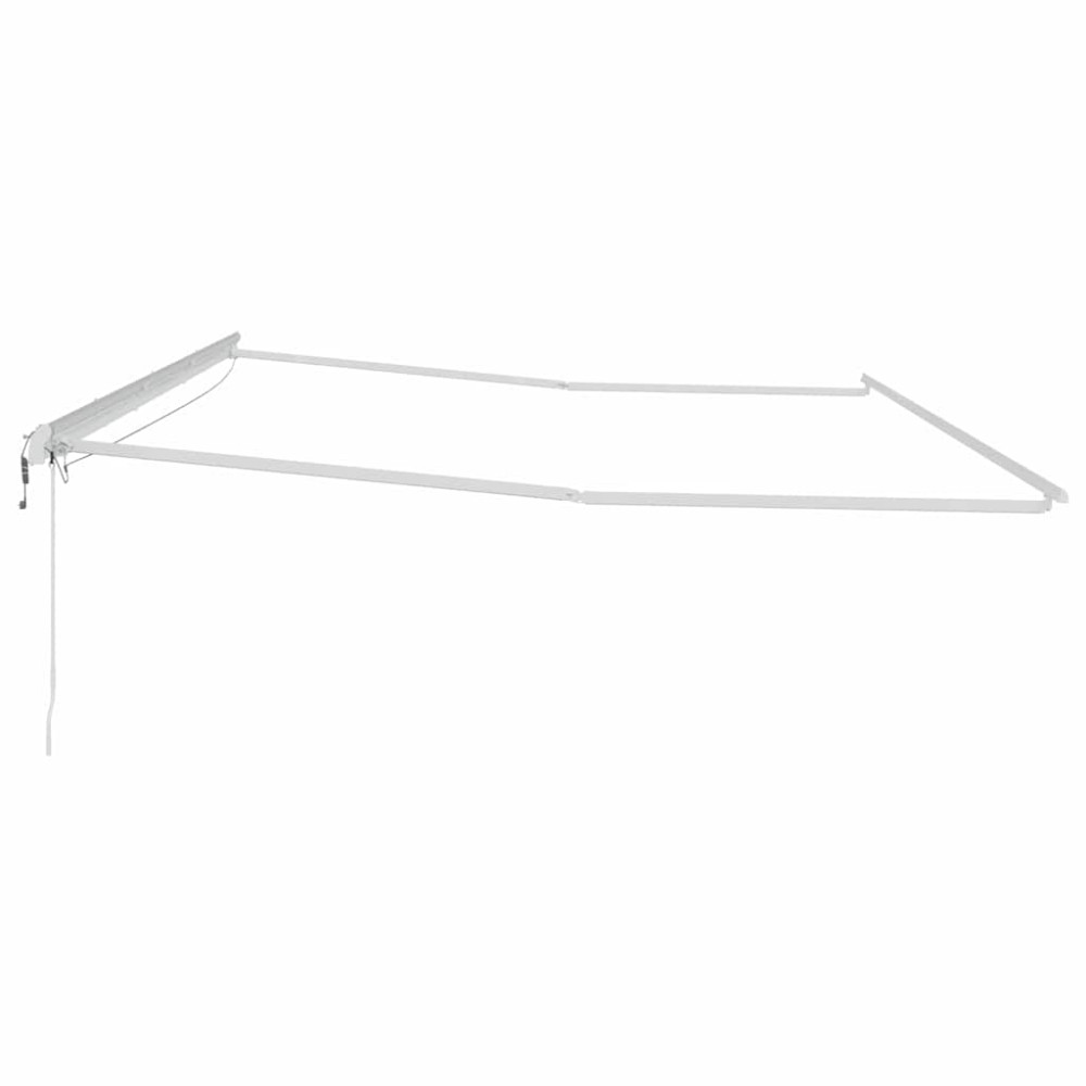 Produktbild för Markisram med LED -remsljus Vit 600 × 300 cm Aluminium