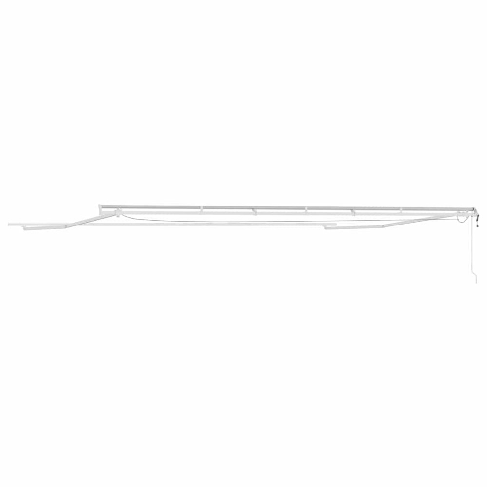 Produktbild för Markisram med LED -remsljus Vit 600 × 300 cm Aluminium