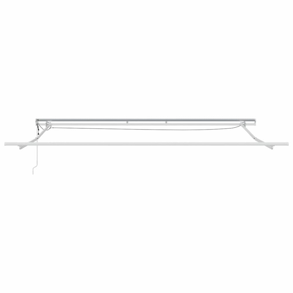 Produktbild för Markisram med LED -remsljus Vit 450 × 350 cm Aluminium