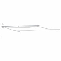 Produktbild för Markisram med LED -remsljus Vit 500 × 350 cm Aluminium