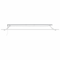 Produktbild för Markisram med LED -remsljus Vit 500 × 350 cm Aluminium