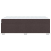 Produktbild för Sängram med madrass Mörkbrun 80 x 200 cm tyg