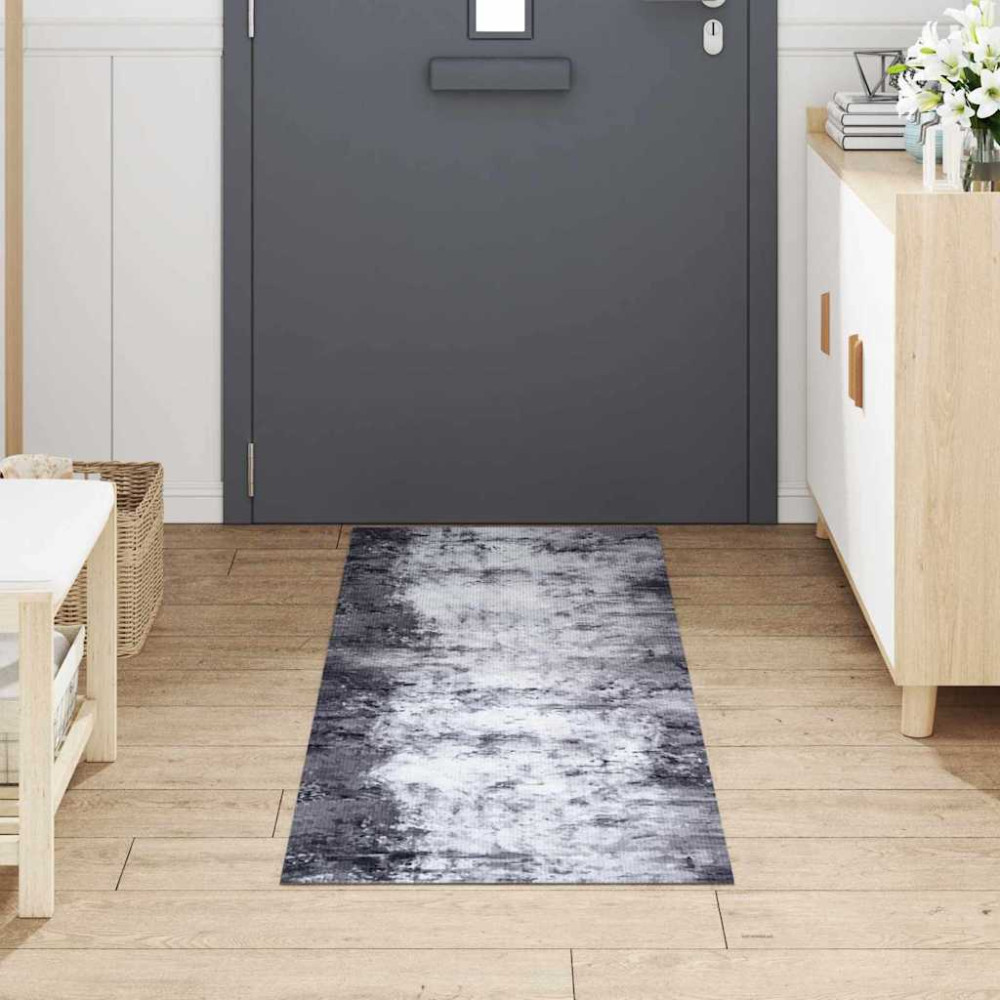 Produktbild för Köksmatta Grå 180 x 60 cm Sammet