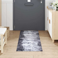 Produktbild för Köksmatta Grå 180 x 60 cm Sammet