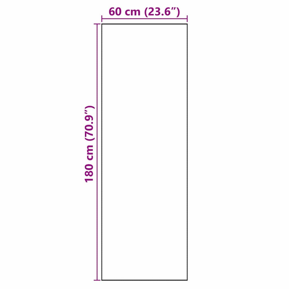 Produktbild för Köksmatta Svart 180 x 60 cm Sammet
