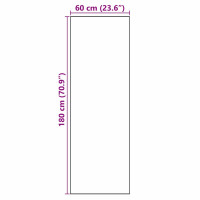 Produktbild för Köksmatta Svart 180 x 60 cm Sammet