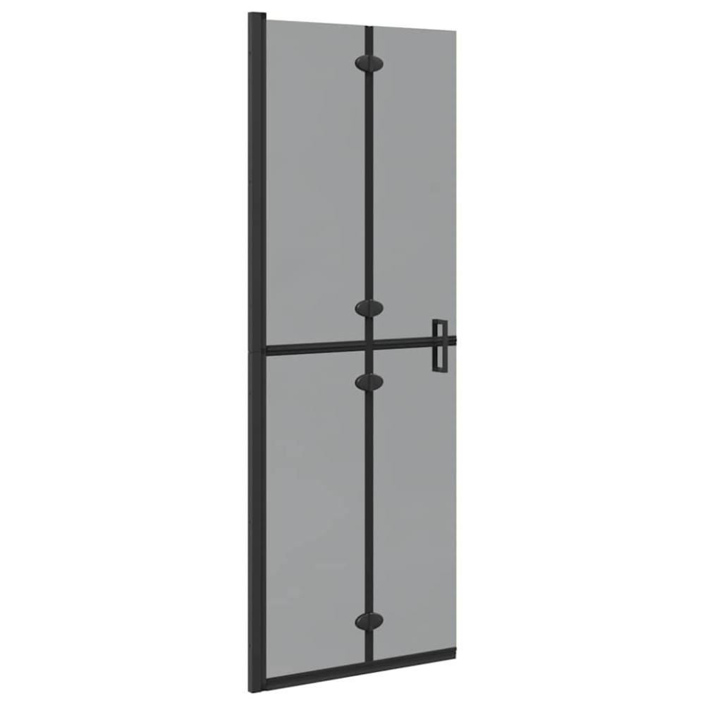 Produktbild för Walk-In duschvägg Svart 70 x 6,5 x 190 cm
