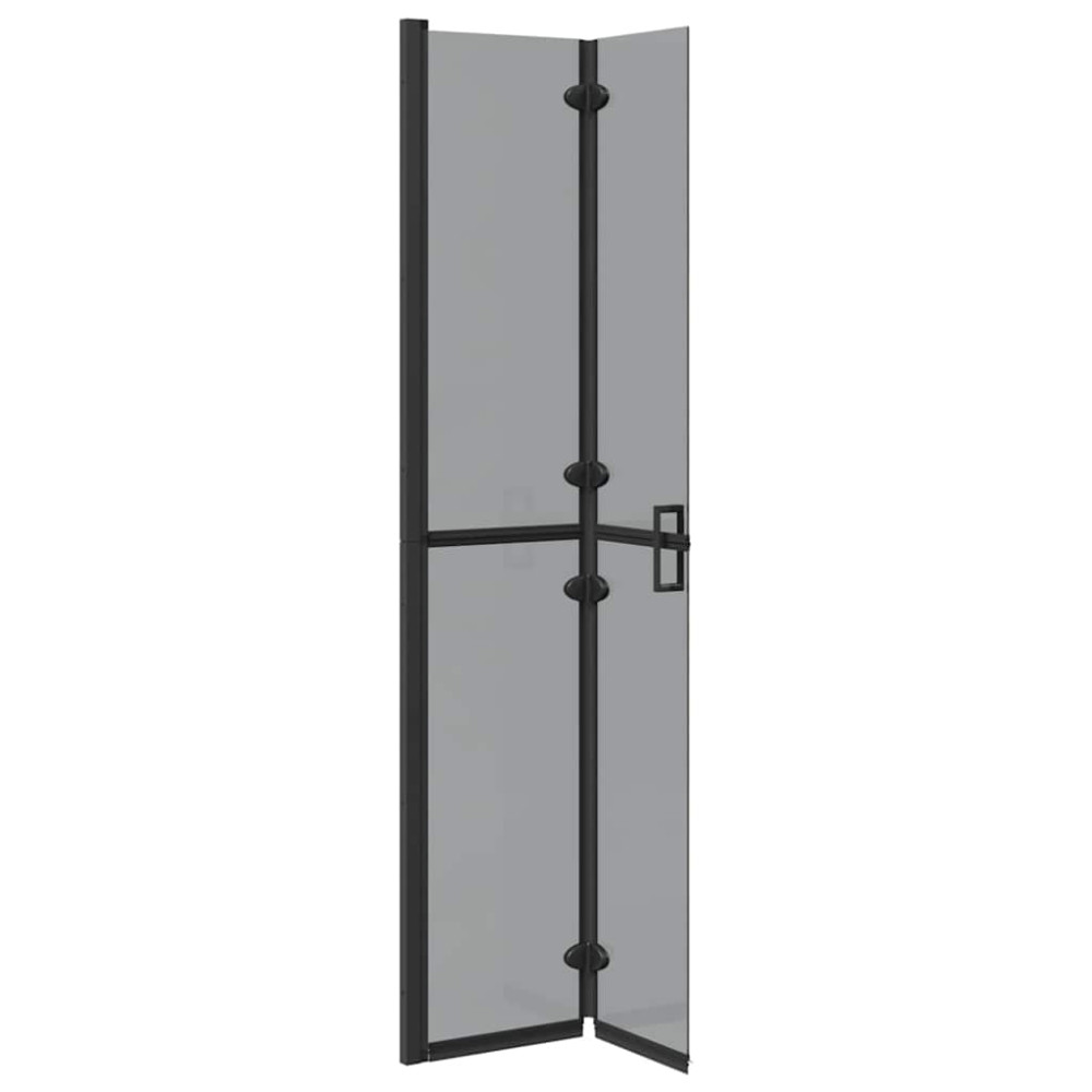 Produktbild för Walk-In duschvägg Svart 70 x 6,5 x 190 cm