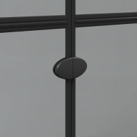 Produktbild för Walk-In duschvägg Svart 70 x 6,5 x 190 cm