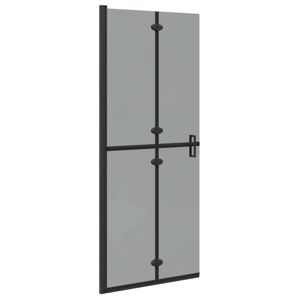 Produktbild för Walk-In duschvägg Svart 80 x 6,5 x 190 cm