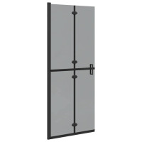 Produktbild för Walk-In duschvägg Svart 80 x 6,5 x 190 cm