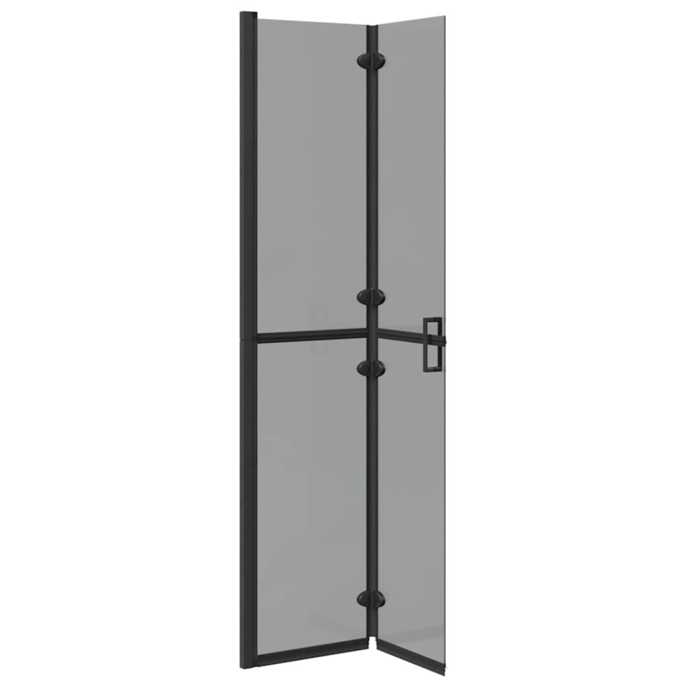 Produktbild för Walk-In duschvägg Svart 80 x 6,5 x 190 cm