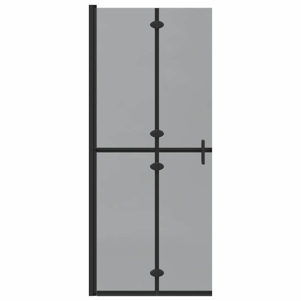 Produktbild för Walk-In duschvägg Svart 80 x 6,5 x 190 cm