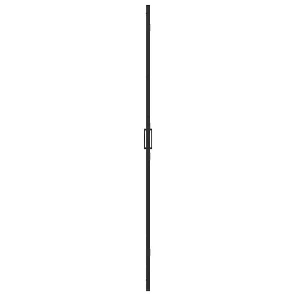 Produktbild för Walk-In duschvägg Svart 80 x 6,5 x 190 cm