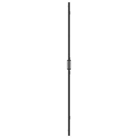 Produktbild för Walk-In duschvägg Svart 80 x 6,5 x 190 cm