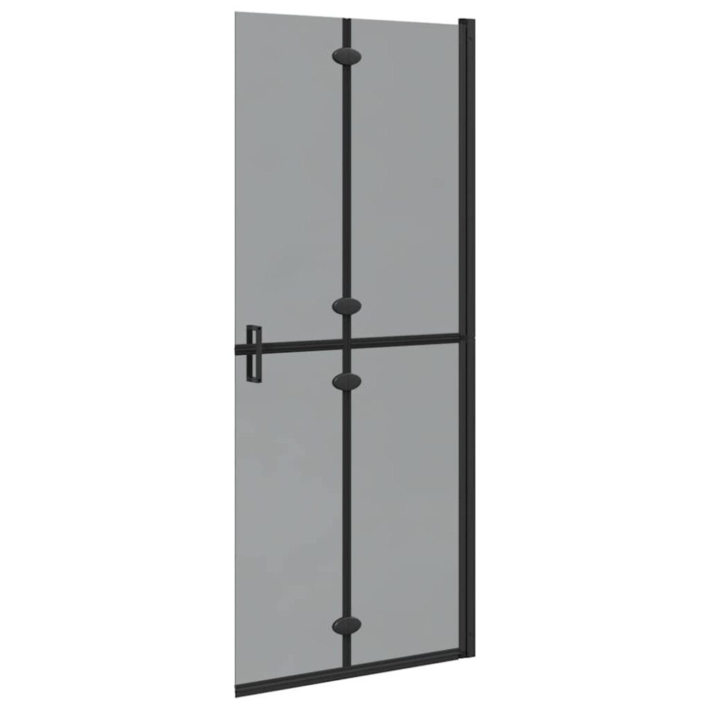 Produktbild för Walk-In duschvägg Svart 80 x 6,5 x 190 cm