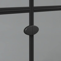 Produktbild för Walk-In duschvägg Svart 80 x 6,5 x 190 cm