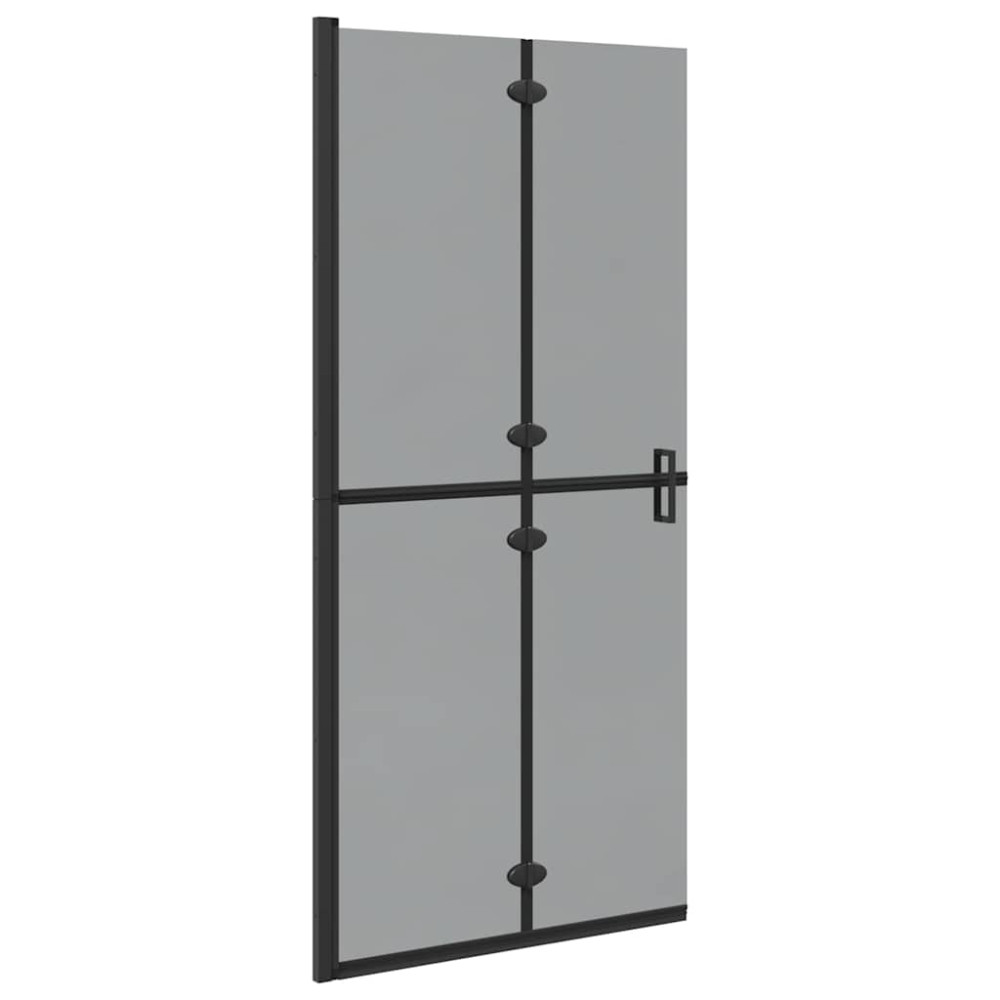 Produktbild för Walk-In duschvägg Svart 90 x 6.5 x 190 cm